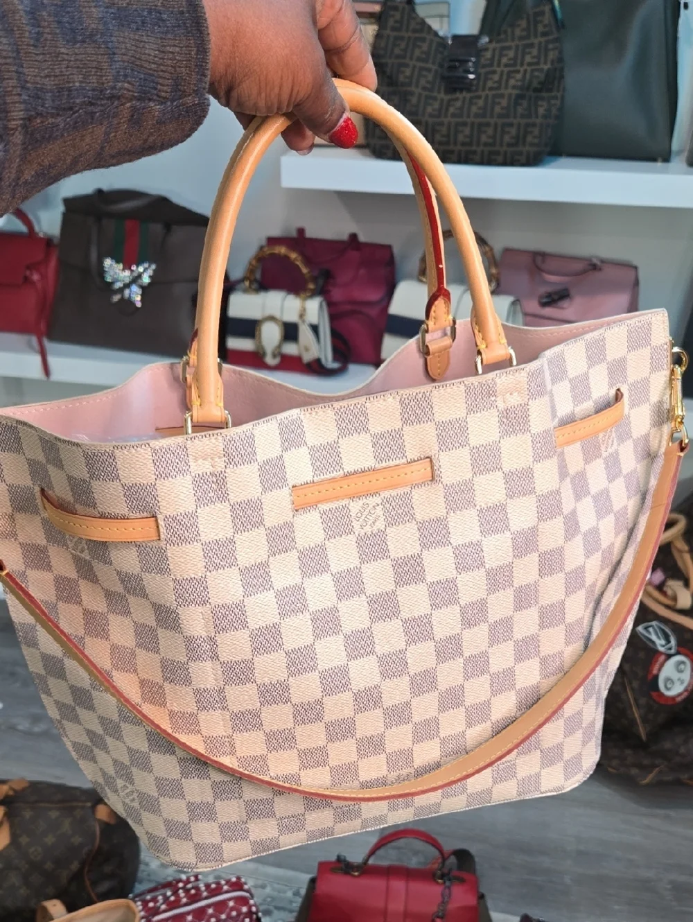 Louis Vuitton Damier Azur Drawstring bag - Picture 2 of 3
